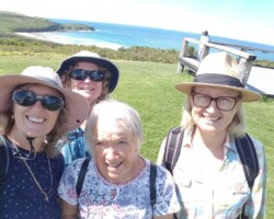 Photos from Pam having a great time walking in the Shellcove gardens, with coffee at The Farm as an extra bonus!