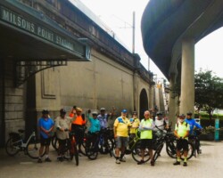 Milsons Point - the start of the new Sydney Harbour Bridge bike ramp